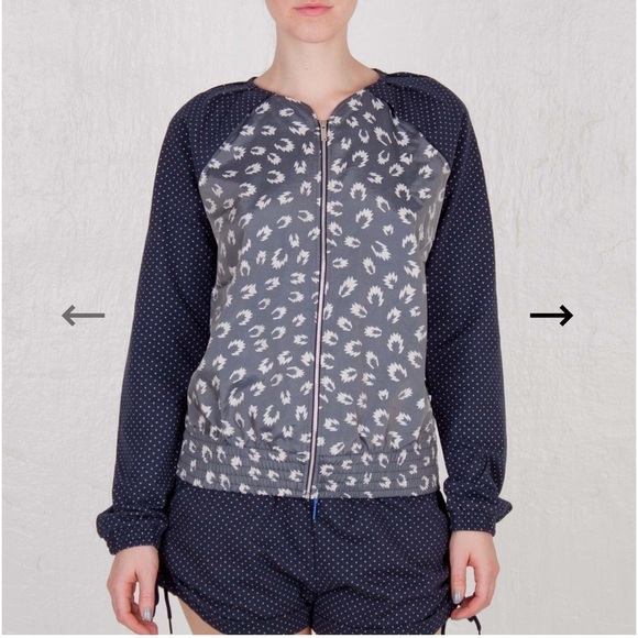 Adidas Originals W AOP Mixed Print Zip Jacket - Size L - Picture 1 of 11